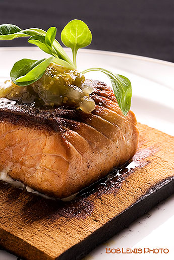 Cedar Plank Salmon Long Branch NJ restaurant food photography